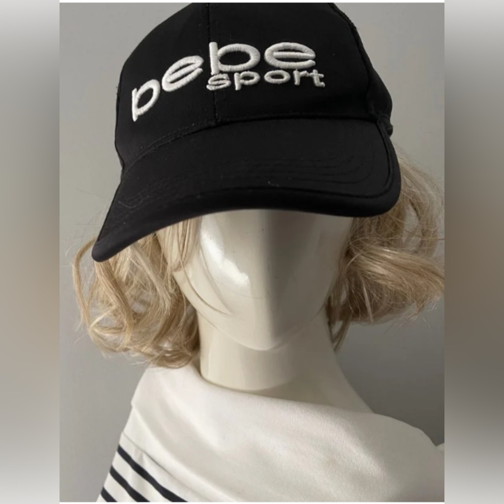 Bebe Sport Black Cap with adjustable strap